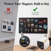 Qiytecno Large Magnetic Board for Wall: Non-Magnetic Fridge Solution