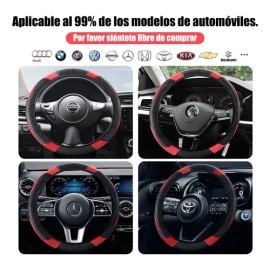 Funda Cubre Volante Deportivo Protector Antiderrapante Auto                                                                                           