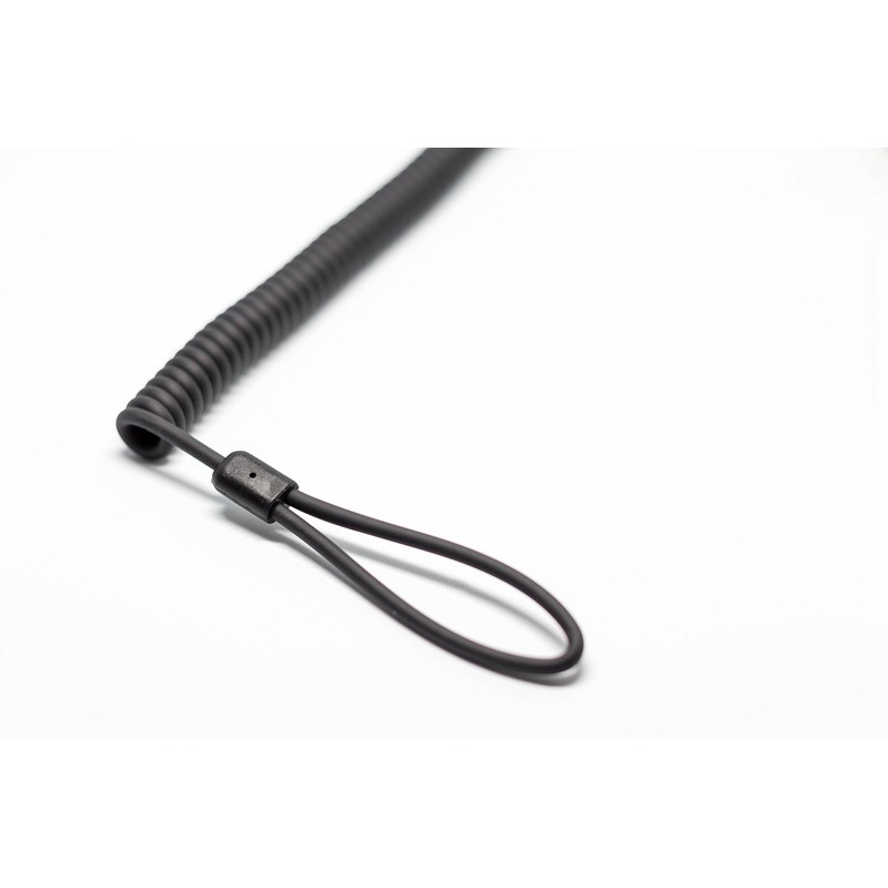 Military-Grade Coiled Kevlar Lanyard with Snap Clip
