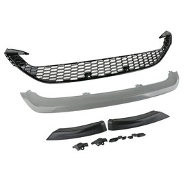 RainMan S Front Bumper Cover Lower Grille Grill with 3 Front Lips fit for Focus 2015 2016