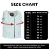 White Women Bullet Proof style Leather Motorcycle Vest for bikers