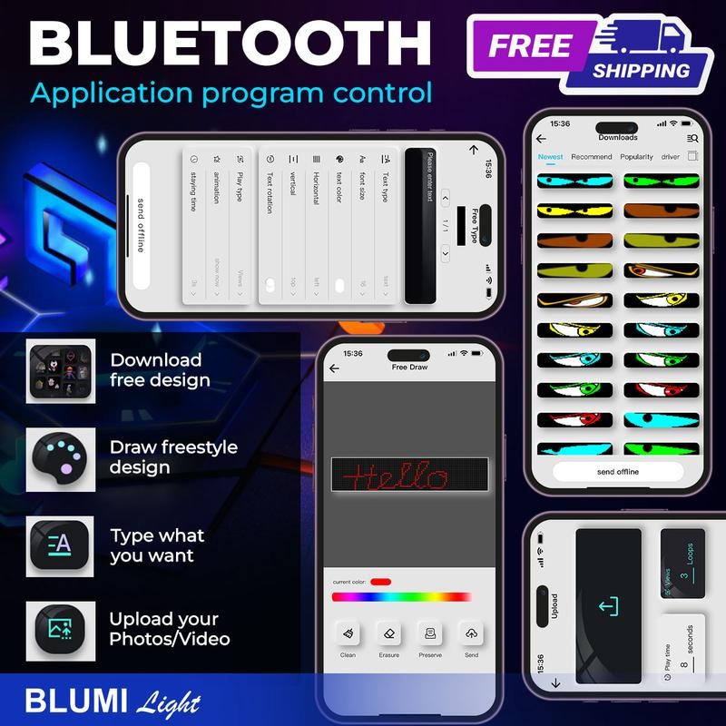 Blumi Light Programmable LED Matrix Panel, Flexible LED Screen for