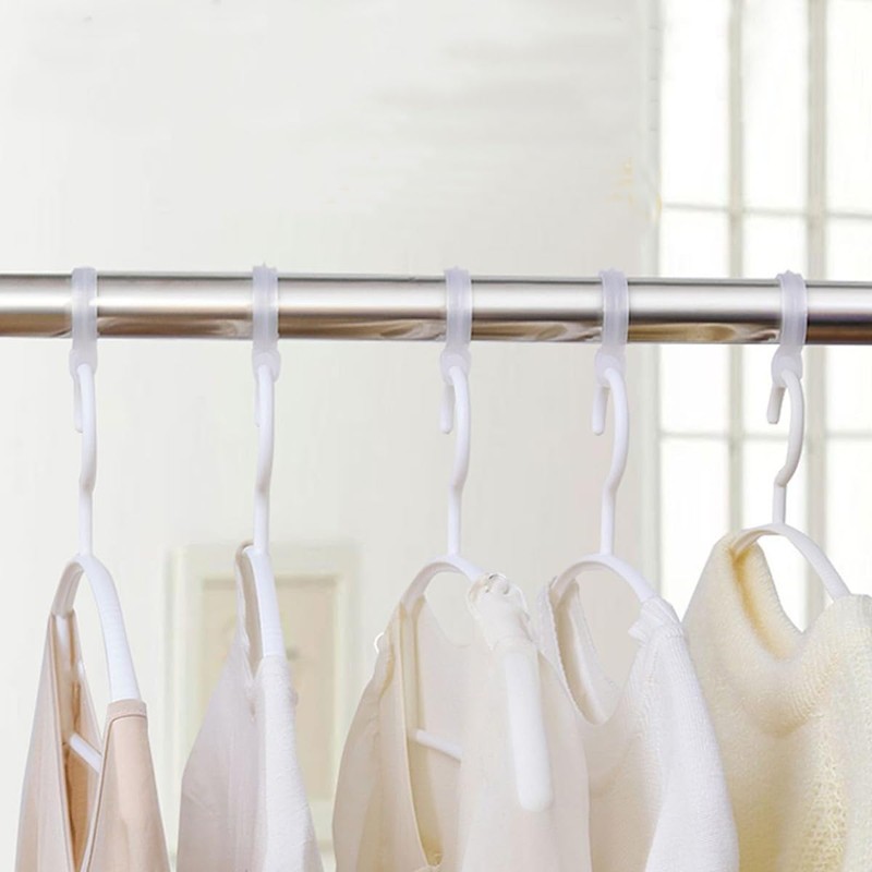 20 Pieces Windproof Hanger Hooks,Non-Slip Clothes Hanger Buckle Clip,Laundry Hanging