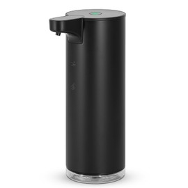 LAOPAO Soap Dispenser, Automatic Foam, 2 Levels of Discharge Adjustment by Sensor Distance, Stainless Steel, Black, Hand Soap Dispenser, Auto Dispenser, No Touch, Distance Sensor, Refill, Non-Contact