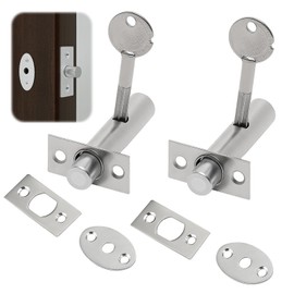 2 Pack Mortice Door Bolts with Star Key, Star Key Lock Internal Flat Door, Anti-Theft Security Door Rack Bolts for Enhanced Security of Windows and Doors
