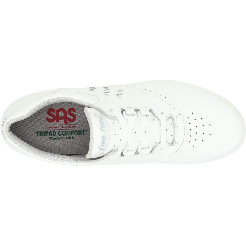 SAS Free Time Comfort Walking Shoe White 10 M (M)
