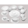 HomeVss, Bone China Coupe Shape, Elegance White Royal Cappuccino Cup