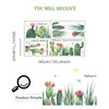 Cartoon Cactus Succulent Wall Stickers, sacinora Tropical Green Plants Wall