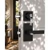 Newlaking Exterior Door Handle with Single Cylinder Deadbolt Lock