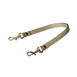 VanEnjoy Genuine Leather Wristlet Keychain Hand Strap, Gold, Normal