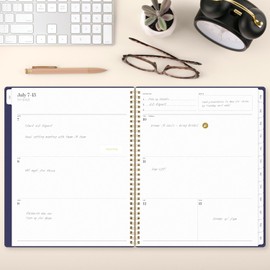 Cambridge Planner 2025-2026 Academic, Weekly & Monthly, 8-1/2" x 11", Large, WorkStyle Classic, Monthly Tabs, Flexible Cover, Future Dusk (1606-905A-58)