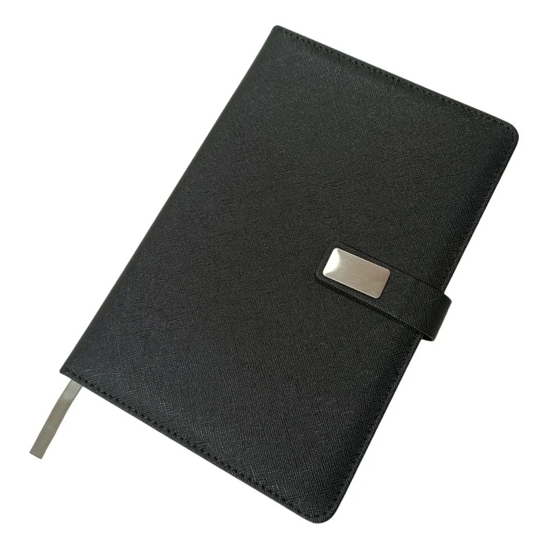Caja Regalo Cuaderno Agenda De Cuero Con Bolígrafo Y Termo