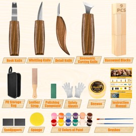 36Pcs Wood Carving Kit