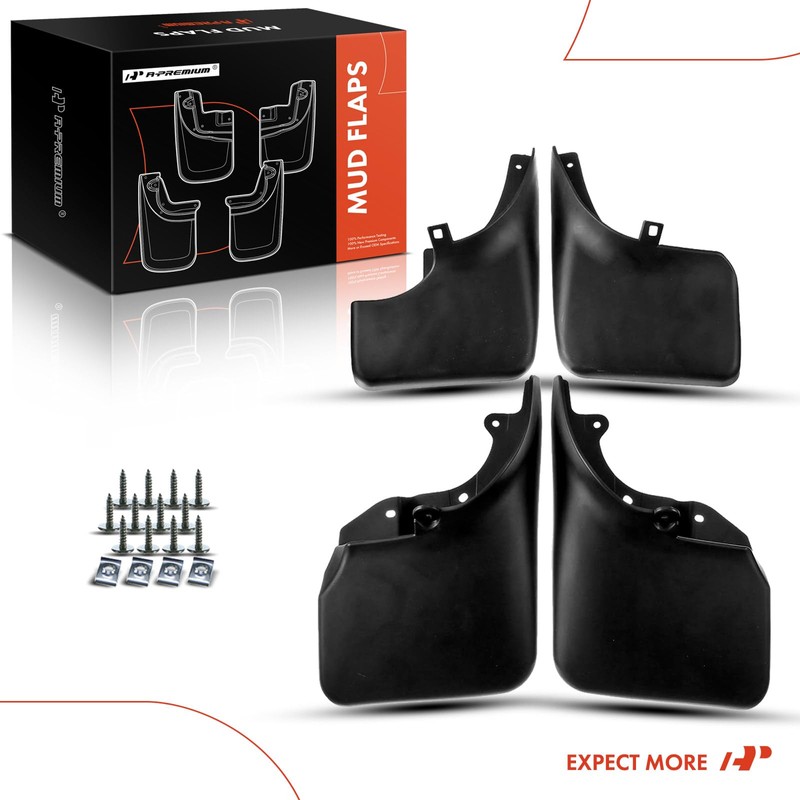 A-Premium Set of 4PCS Mud Flaps Splash Guards Mudguards Mudflaps