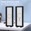 QOTSTEOS 6pcs 3D Floating Display Case, Transparent PE 3D Floating