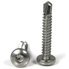 #12-14 Pan Head Torx Self Tapping Screws 410 Stainless Steel Self Drilling TEK Point #12-14 x 1 Qty 250