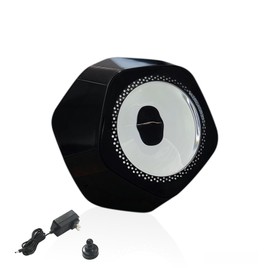 ZenFrekvens Dynamic Ferrofluid Bluetooth Speaker with Rhythm LED Light & Dancing Liquid Display - Interactive Audio Visualizer for Gaming, Desktop, Home Decor (Magnetic Liquid Art in Glass) (Black)
