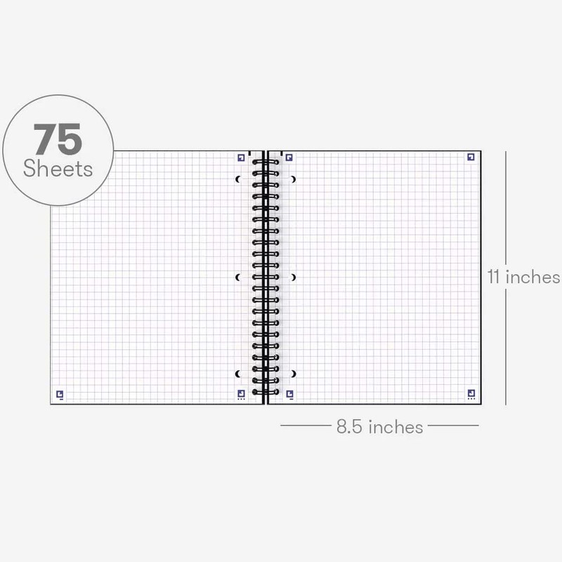 Hamelin 1 Subject, Graph Paper, Hard Cover Spiral Bound Grid