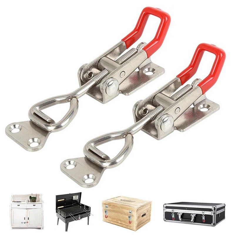 Set of 2 Stainless Steel Toggle Lock Large Toggle Lever