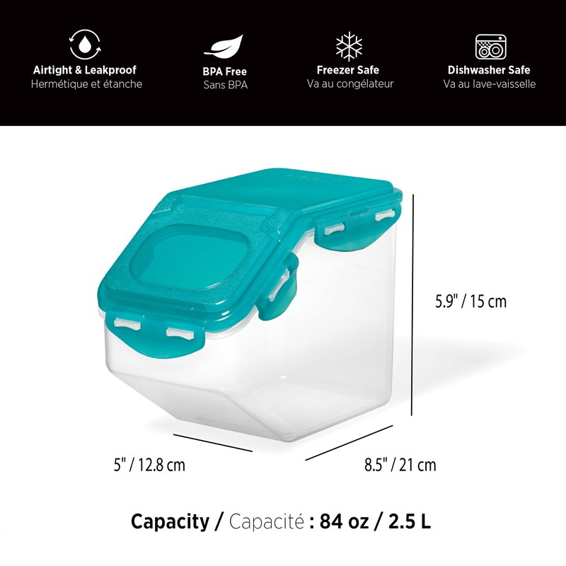 Starfrit LocknLock Plastic Pantry Container - 84oz/2.5L - Airtight -