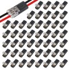 50PCS Pluggable LED Wire Connectors, 2 Pin 2 Way Universal