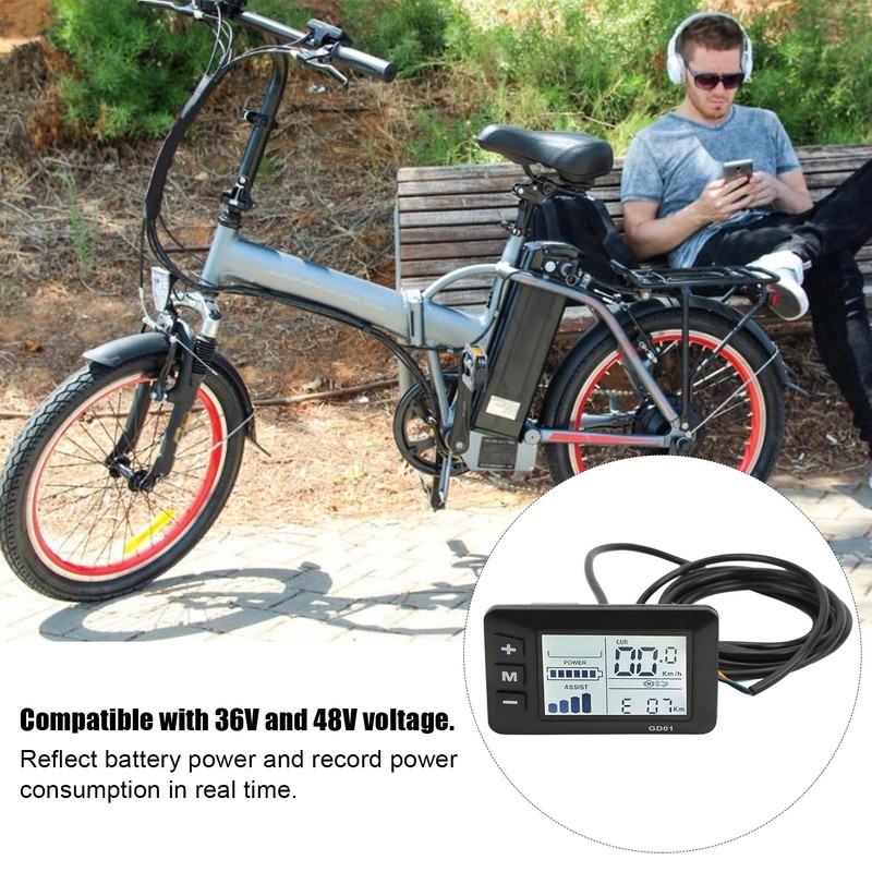 Electric Bicycle Display LCD Meter Bicycle Lithium Battery Modification Accessories