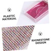 Ipetboom 2pcs Shiny Rhinestone False Eyelash Storage Case Convenient Eyelash