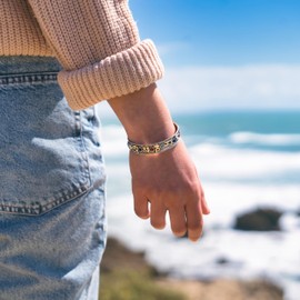 Om mani padme hum Tibetan Bracelet Colourful Buddhist Mantra Bangle Hippie Boho Jewellery Unisex Cuff