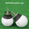 5 PCS Golf Ball Suction Cup Silicone Zinc Alloy Golf