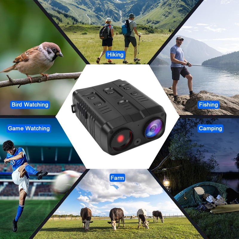 Night Vision Goggles - 4K Night Vision Binoculars with 10X