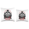 Gorilla Mode Workout Exercise Lifting Weights Strong Gym Throw Pillow