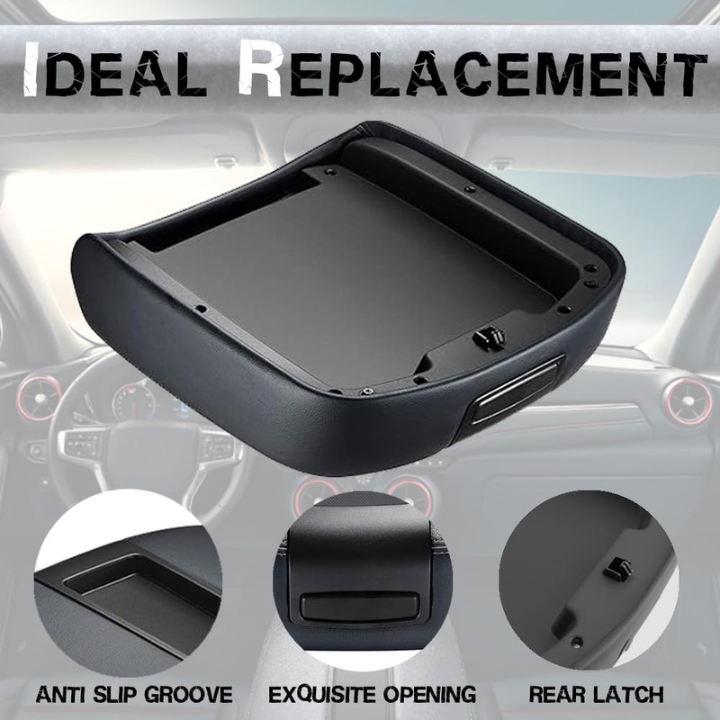 Center Console Armrest lid Cover Compatible with 2007-2013 Silverado Tahoe