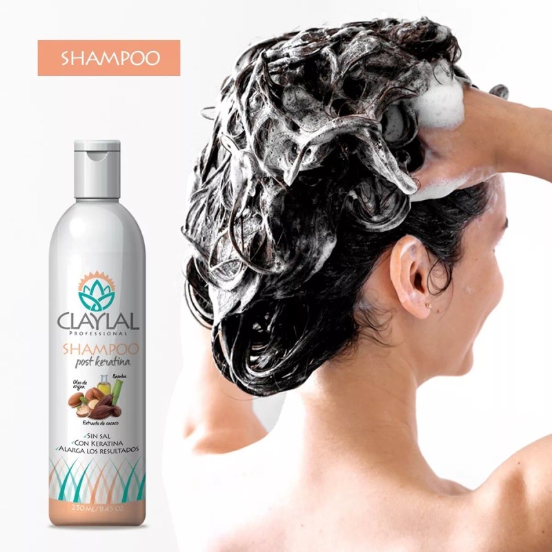 Claylal Duo Post Keratina Shampoo Y Acondicionador Claylal