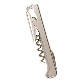 Capitano Waiter Corkscrew with Radiant Handle, Silver Cloud