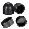 60 PCS Black M6 Bolt Nut Protective Cap，Hex Head Bolt
