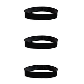 LEFITPA 3 Pack Replacement Vacuum Flat Belt for Eureka U Style Belt 2900 3040 4100 4200 4400 4600 4700 5180 5190 5700 5800 7600 7700 7800 7900 8800 9000 HP5500 HP5550 Series 2991AVZ 2996AVZ Models