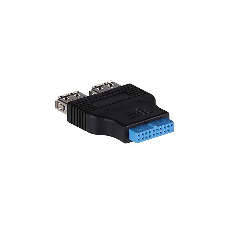 AKYGA AK-CA-58 2X USB 3.0 A Female/USB 19 pin Female