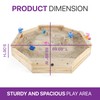 Plum Wooden Large Sandbox with Cover - Outdoor Octagon Sand