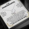 Larvincy Granddaughter Gifts from Grandma Grandpa, To My Granddaughter Necklace,