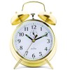 Acctim CK0030 Large-Bell Alarm Clock - Brass, 16.5 x 12
