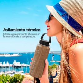 Termo Botella de Agua, Termo de Acero Inoxidable sin BPA, 40 Oz (1182.94 ml), Termo Para Cafe, 24 Horas de Agua Caliente y Fria, Tapa Hermética,...   