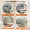 4 Pieces Heavy Duty Bed Sheet Fasteners,Bed Sheet Holder With