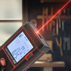 Unbranded Stalwart Laser Measure Tool with 130FT Live Measuring and Backlit Display
