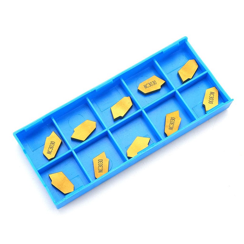 Harilla 10 Packs 3mm GTN3 Parting Off Tips Inserts Cutting