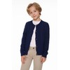 SMILING PINKER Girls' Aran Cardigan, Boys, Children, Knitted Crew Neck,