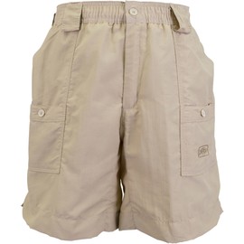 AFTCO Bluewater M01L Long Traditional Fishing Shorts - Khaki - 36"