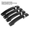 Door Handle Cover, 4 Pieces Car Glossy Black Exterior Door