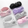 Ribbon lettering face wash hair band headband - White / 리본 레터링 세안 헤어밴드 머리띠 - 화이트