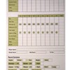 Pin Mapping Golf Stats Card Pro (Pack of 50 Cards)