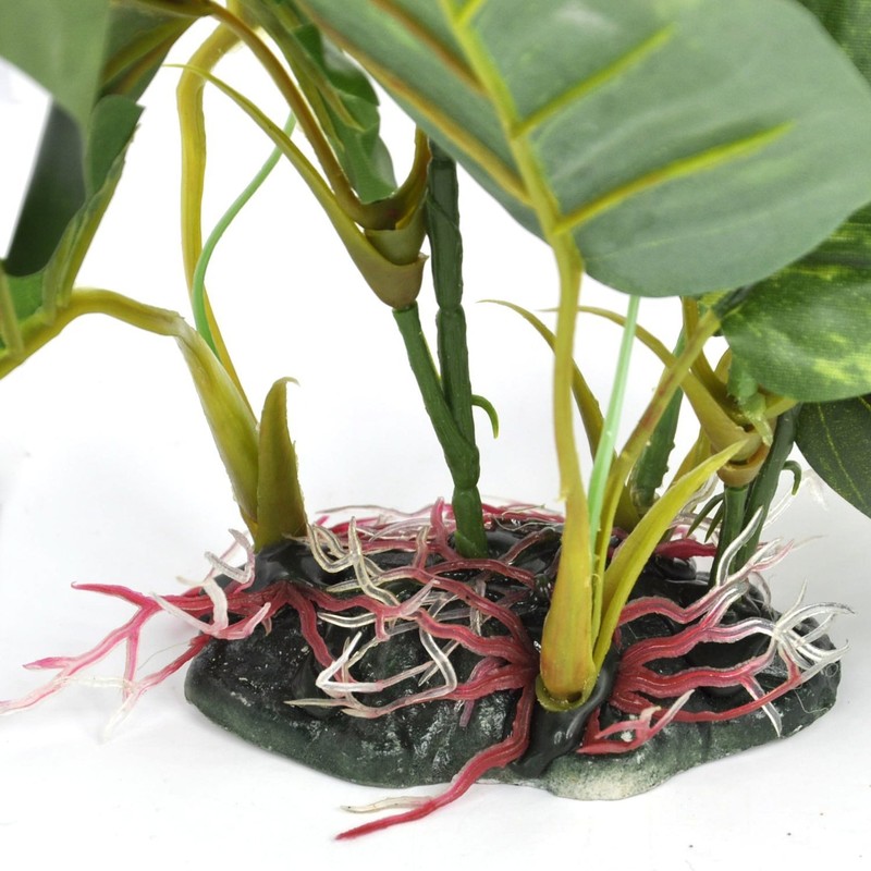 DMZK 30 cm Erba in Plastica Verde,Pianta Acquatica Artificiale Pianta